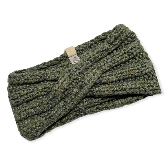 Anthropologie Wool Blend Sleeping On Snow Crochet Knit Ear Warmer/ Headband - Picture 1 of 3